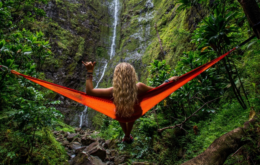 Quality Time with Yourself in a Green Tropical Forest